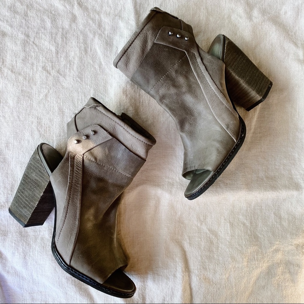 DOLCE VITA Rowen Open Toe Leather Bootie